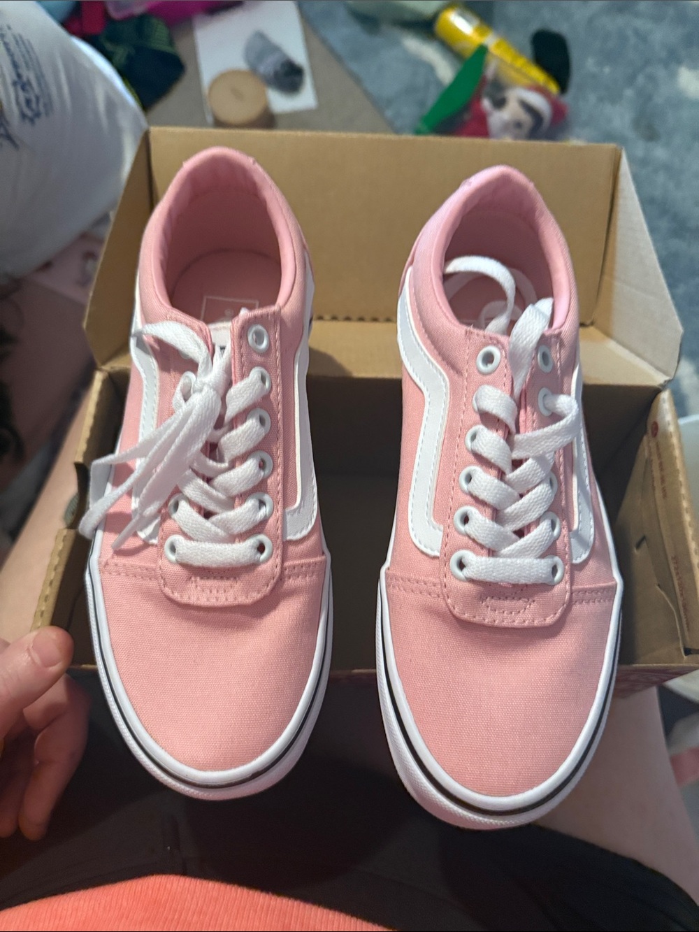 Pink Vans size 5 women’s or kids
